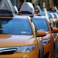 Urban City Transportation Cab Taxi Yellow Uber