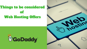 Things to Be Considered Of Web Hosting Offers